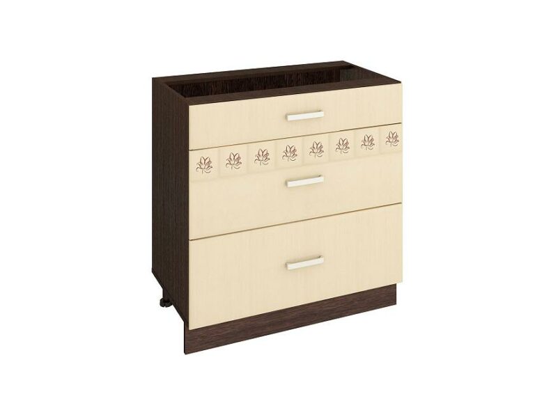 Напольный шкаф (3 ящика с метабоксами) Аврора 10.67.2