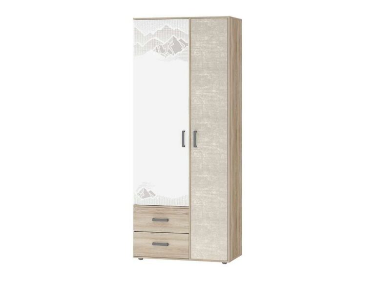 Шкаф для одежды с полками и штангой Эверест 500.01