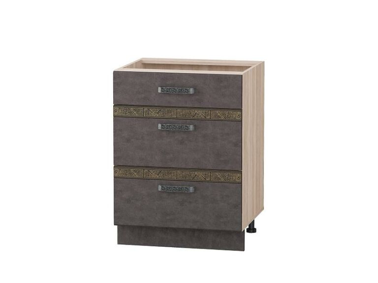 Напольный шкаф (3 ящика с системой плавного закрывания) Бруклин 101.91