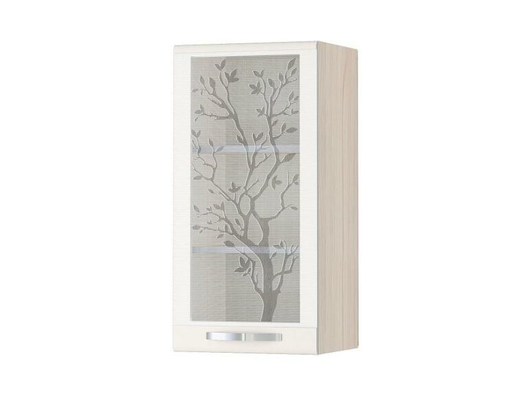 Шкаф-витрина кухонный (лев/прав) Графит 74.04.1