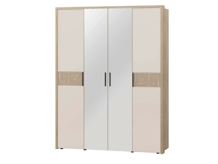 Шкаф четырехдверный с зеркалом Кашемир 900.14