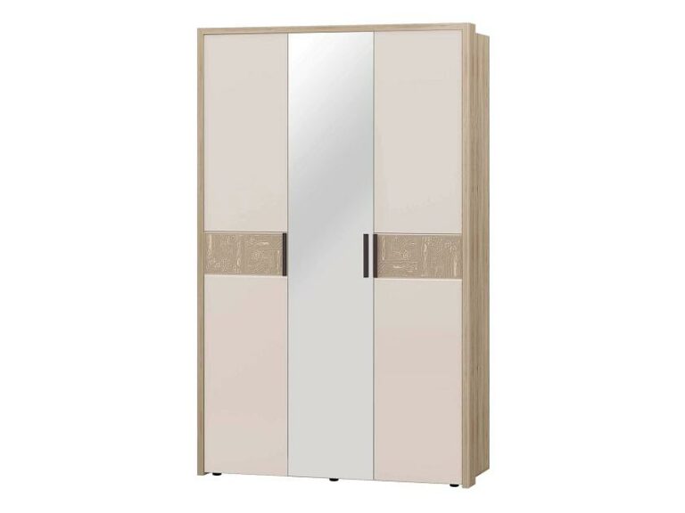 Шкаф трехдверный с зеркалом Кашемир 900.12