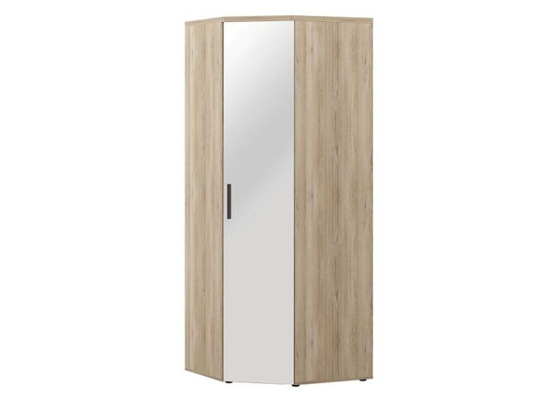 Шкаф угловой с зеркалом (лев/прав) Кашемир 900.09