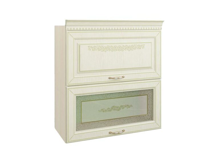 Шкаф-витрина кухонный (с системой плавного закрывания) Оливия 71.09.1