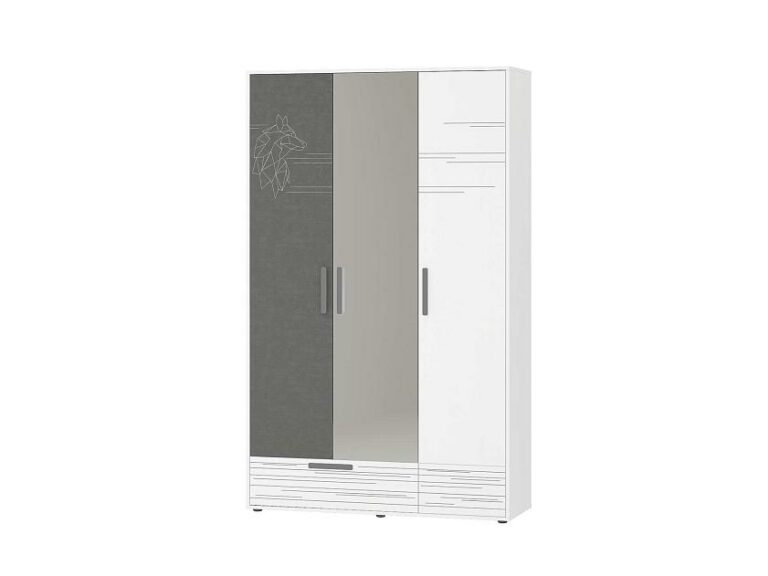 Шкаф трехдверный с зеркалом Аляска 501.28