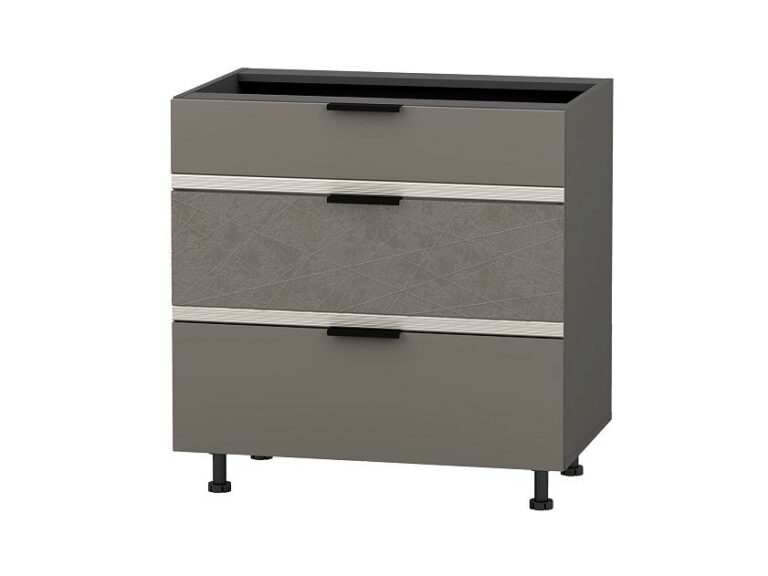Напольный шкаф (3 ящика с системой плавного закрывания) Грейс 105.92