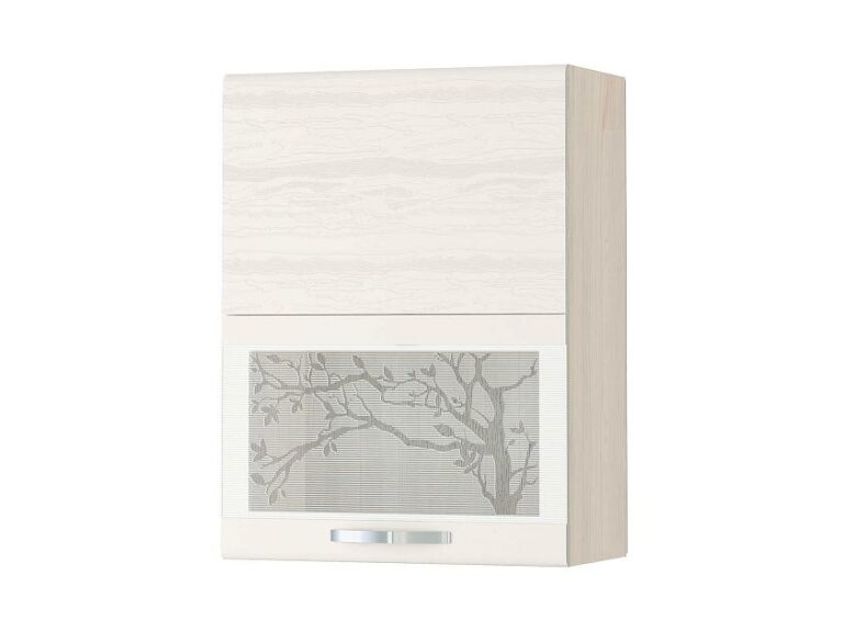 Шкаф-витрина кухонный (с системой плавного закрывания) Графит 74.80.2