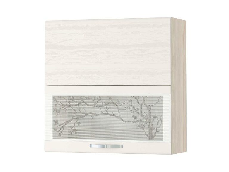 Шкаф-витрина кухонный (с системой плавного закрывания) Графит 74.81.2