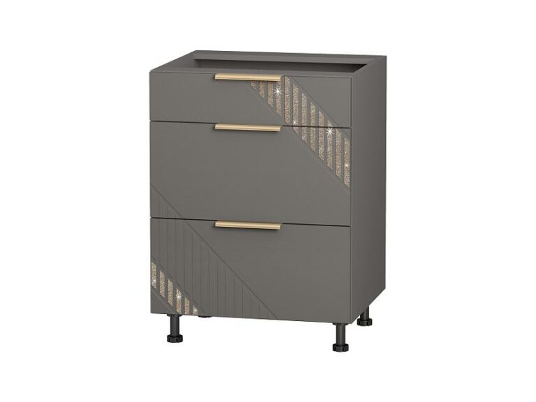 Напольный шкаф (3 ящика с системой плавного закрывания) Монако 106.91